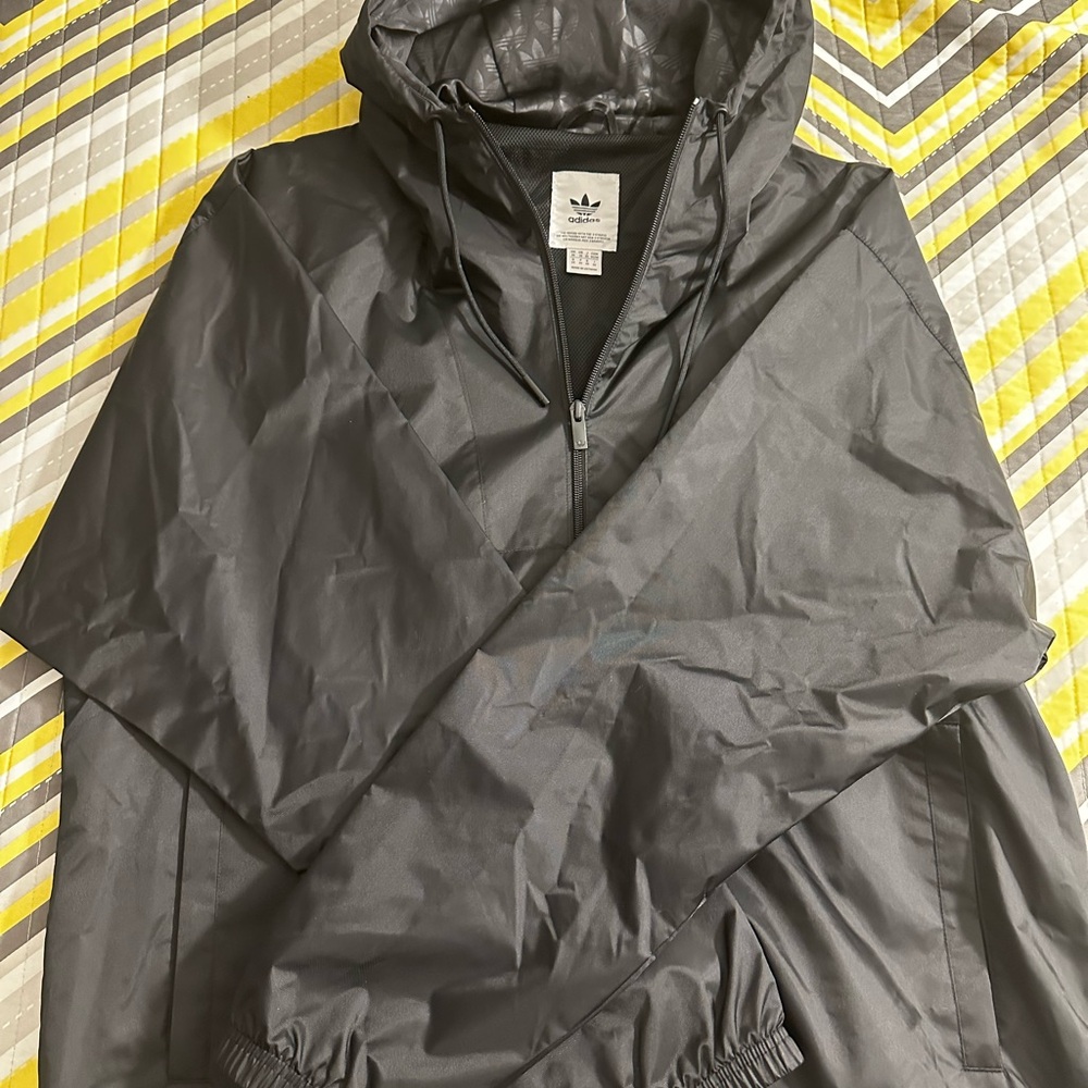 Adidas Men's Black Raincoat